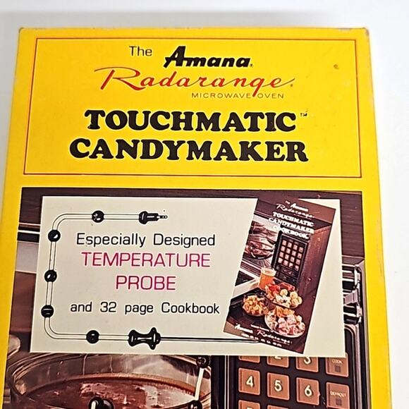 Vintage Amana Radar Range Microwave Oven Touchmatic Candymaker Temp Probe w/Book - Picture 2 of 8